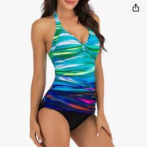New BIKINX Halter Tankini Swimsuit